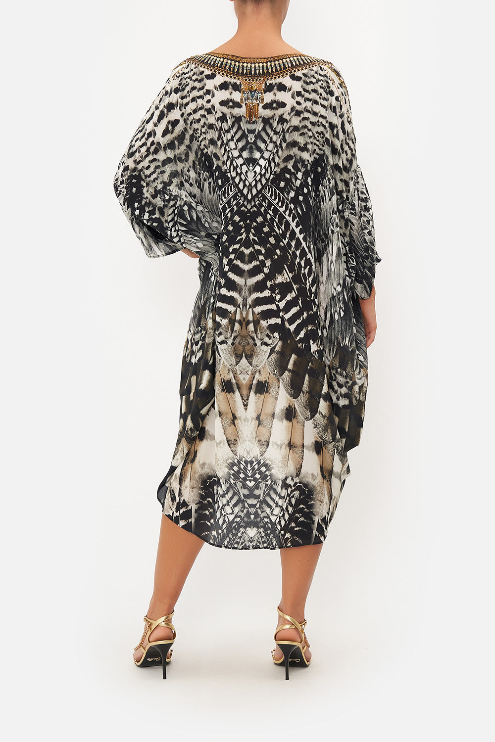 SCOOP BACK HEM DRESS NIGHT OWL