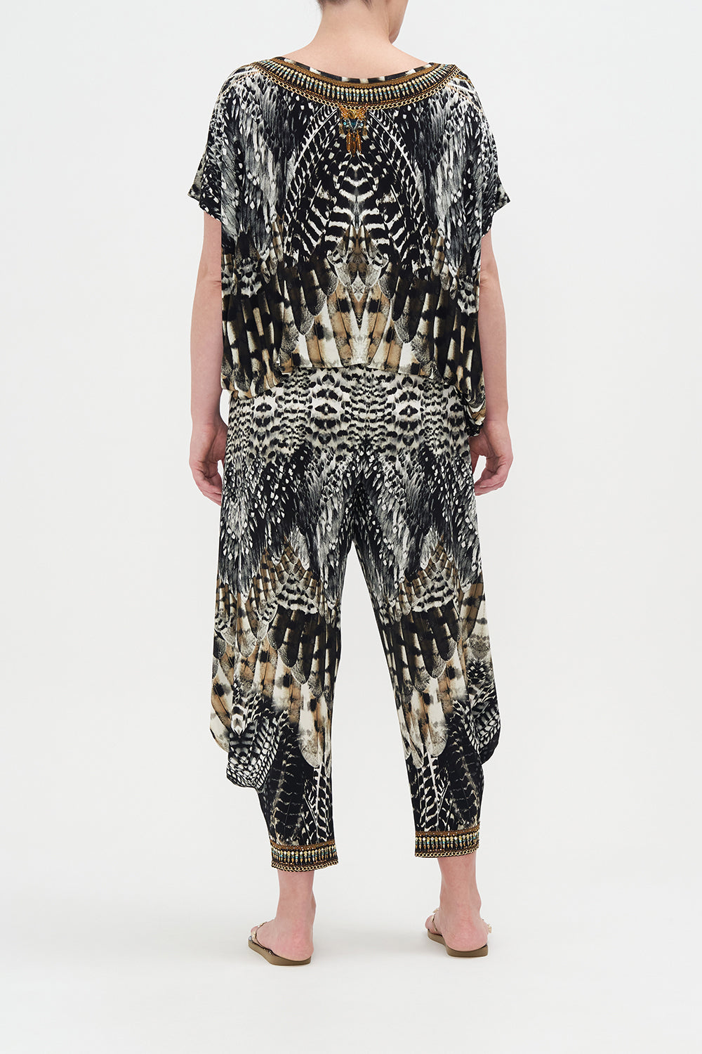 JERSEY DRAPE PANT WITH POCKET NIGHT OWL