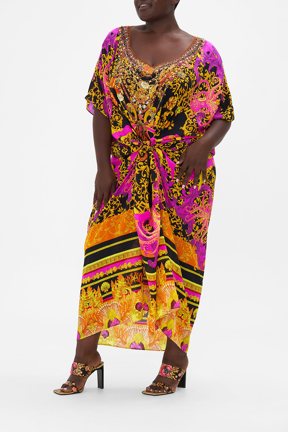 ROUND NECK KAFTAN OCTOPIA