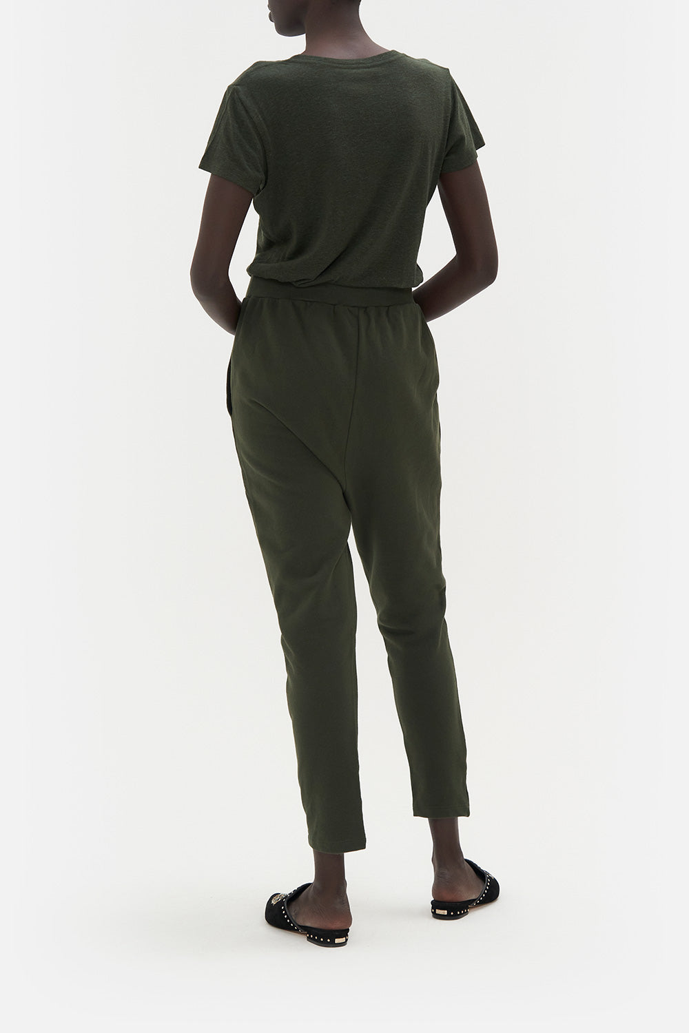 RIB WAIST RELAXED PANT PASSPORT TO PARADISE
