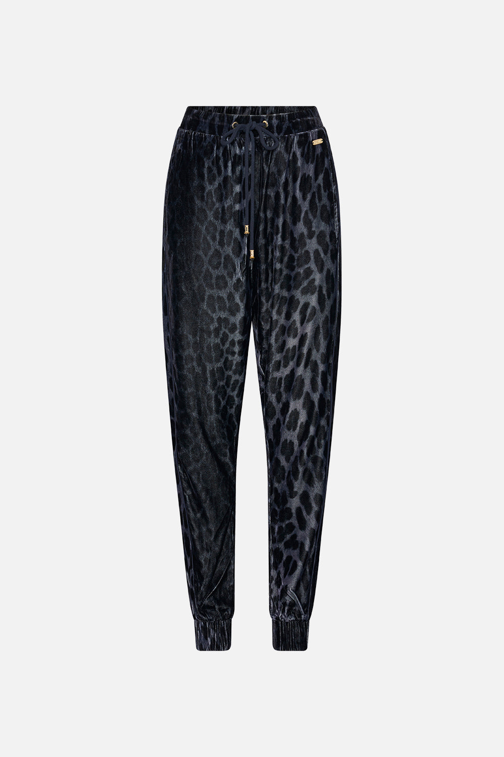 VELOUR DROP CROTCH PANT SHES A CRAZY CAT