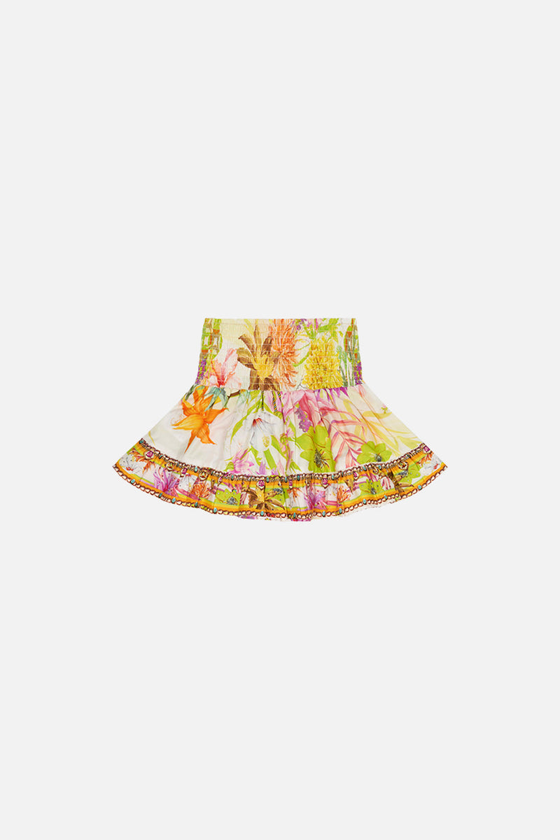 KIDS SHIRRING WAIST SKIRT 4-10 SHAKESPEARES GARDEN main image 1