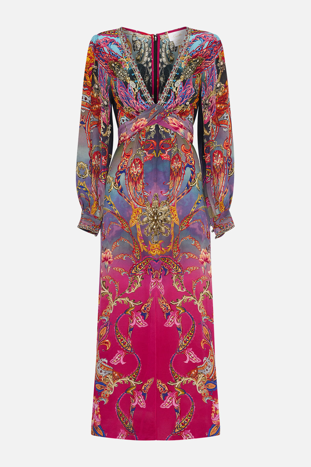 TWIST FRONT LONG DRESS WHAT LIES BENEATH