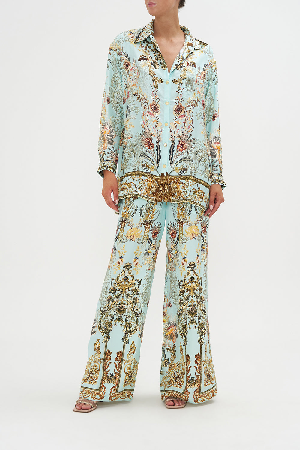 Single Pocket Shirt Adieu Yesterday print by CAMILLA