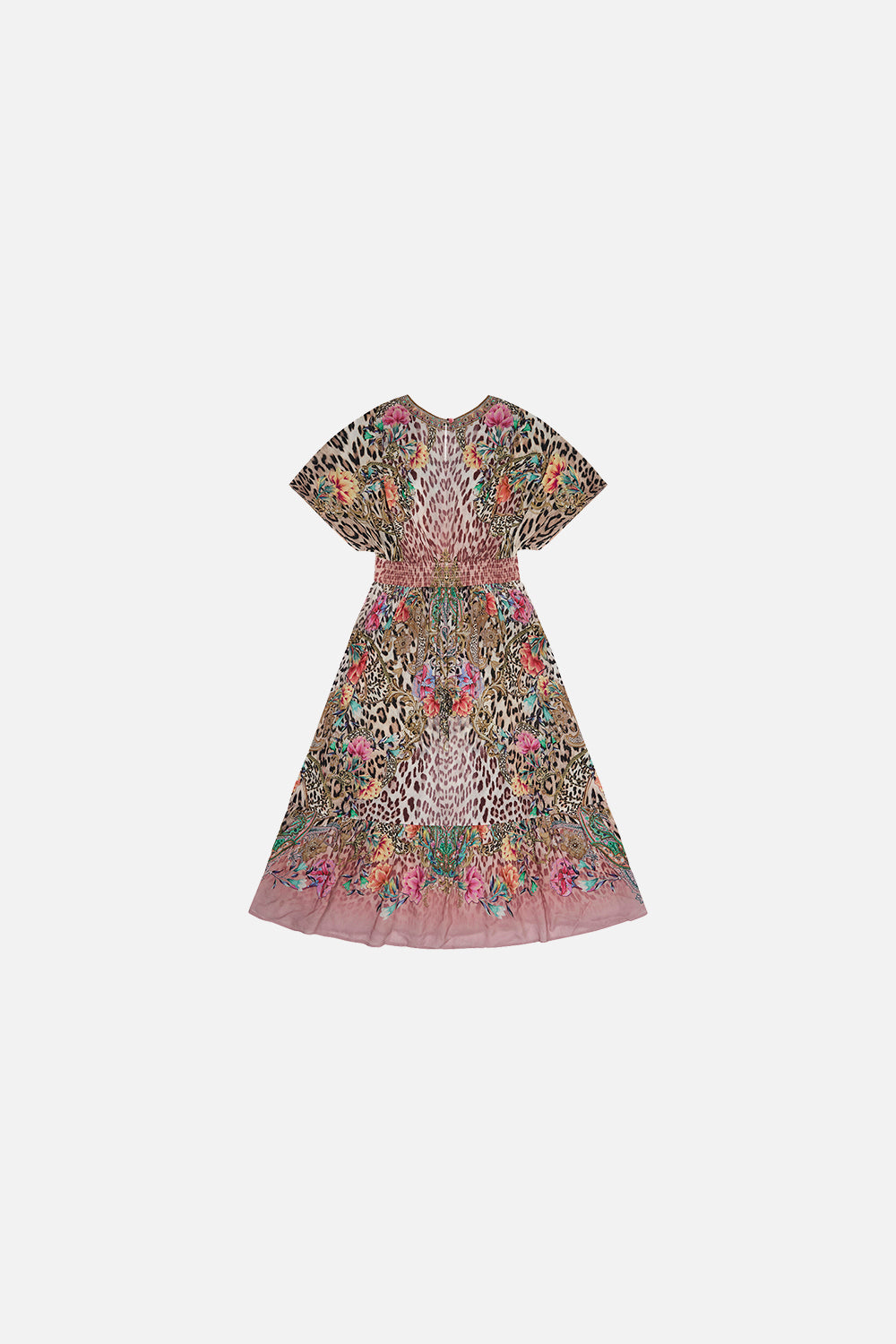 KIDS RELAXED SHIRRED WAIST DRESS 4-10 QUEEN ATLANTIS