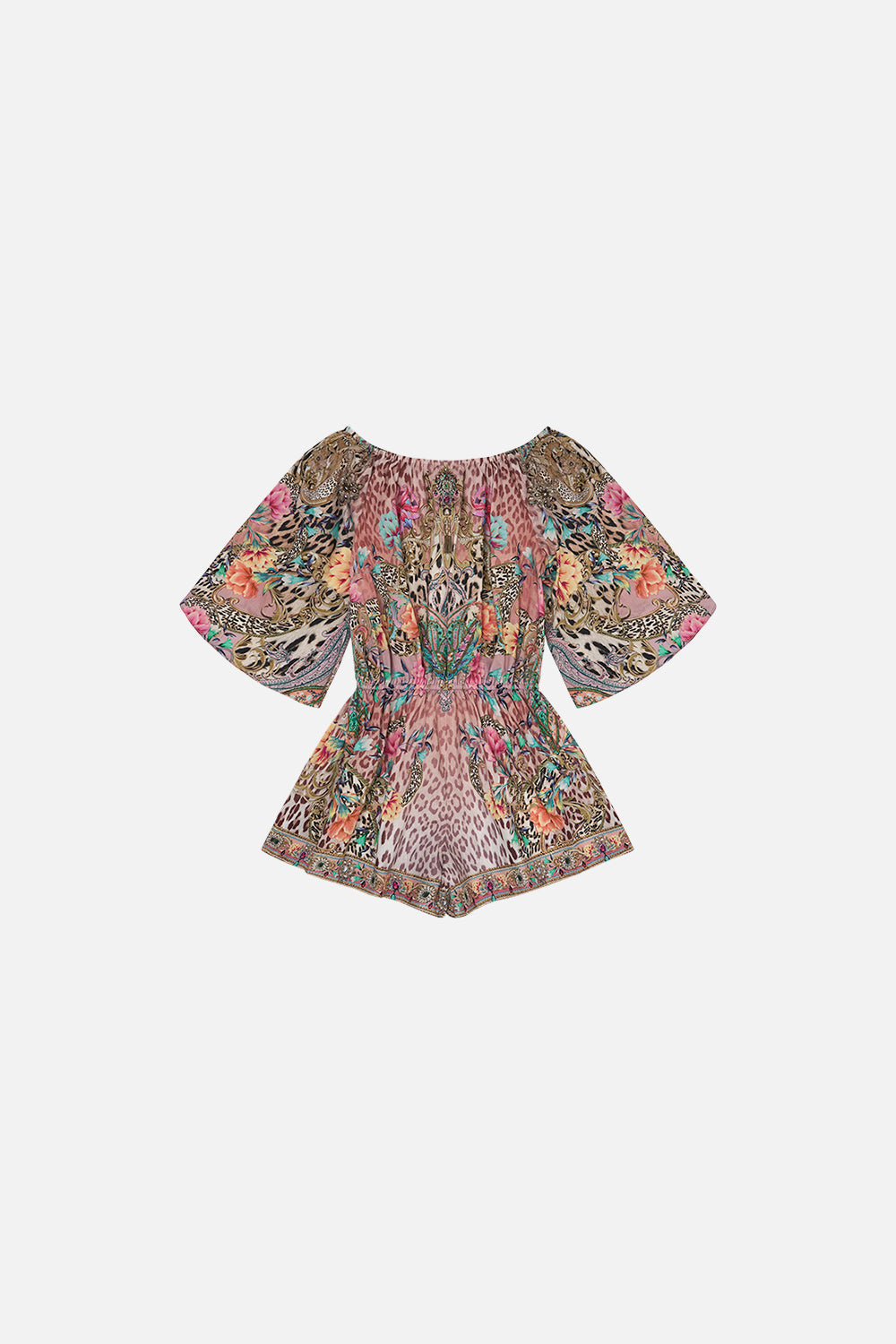 KIDS 3/4 FLARE SLEEVE PLAYSUIT 12-14 QUEEN ATLANTIS