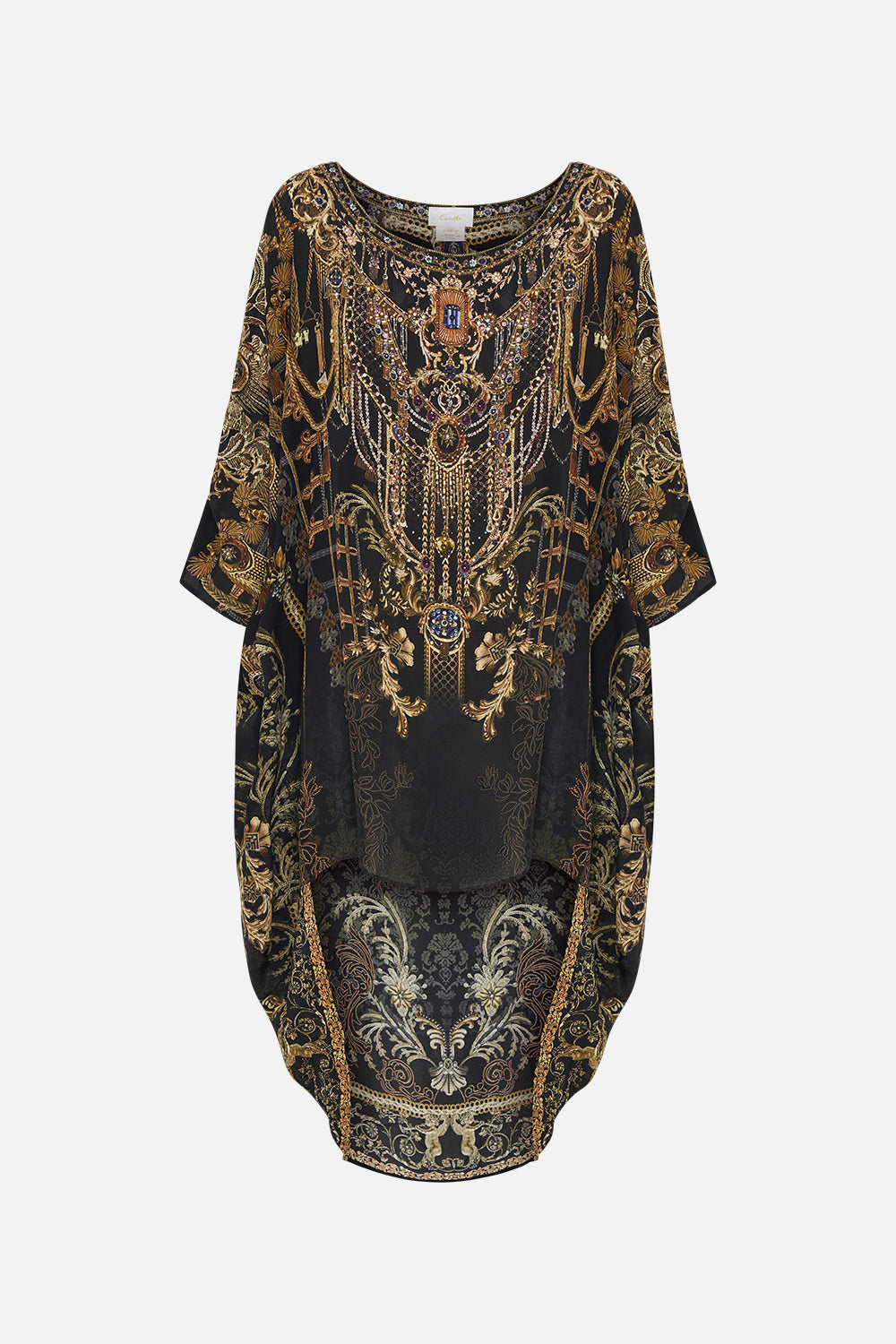 SCOOP BACK HEM DRESS THE NIGHT IS NOIR