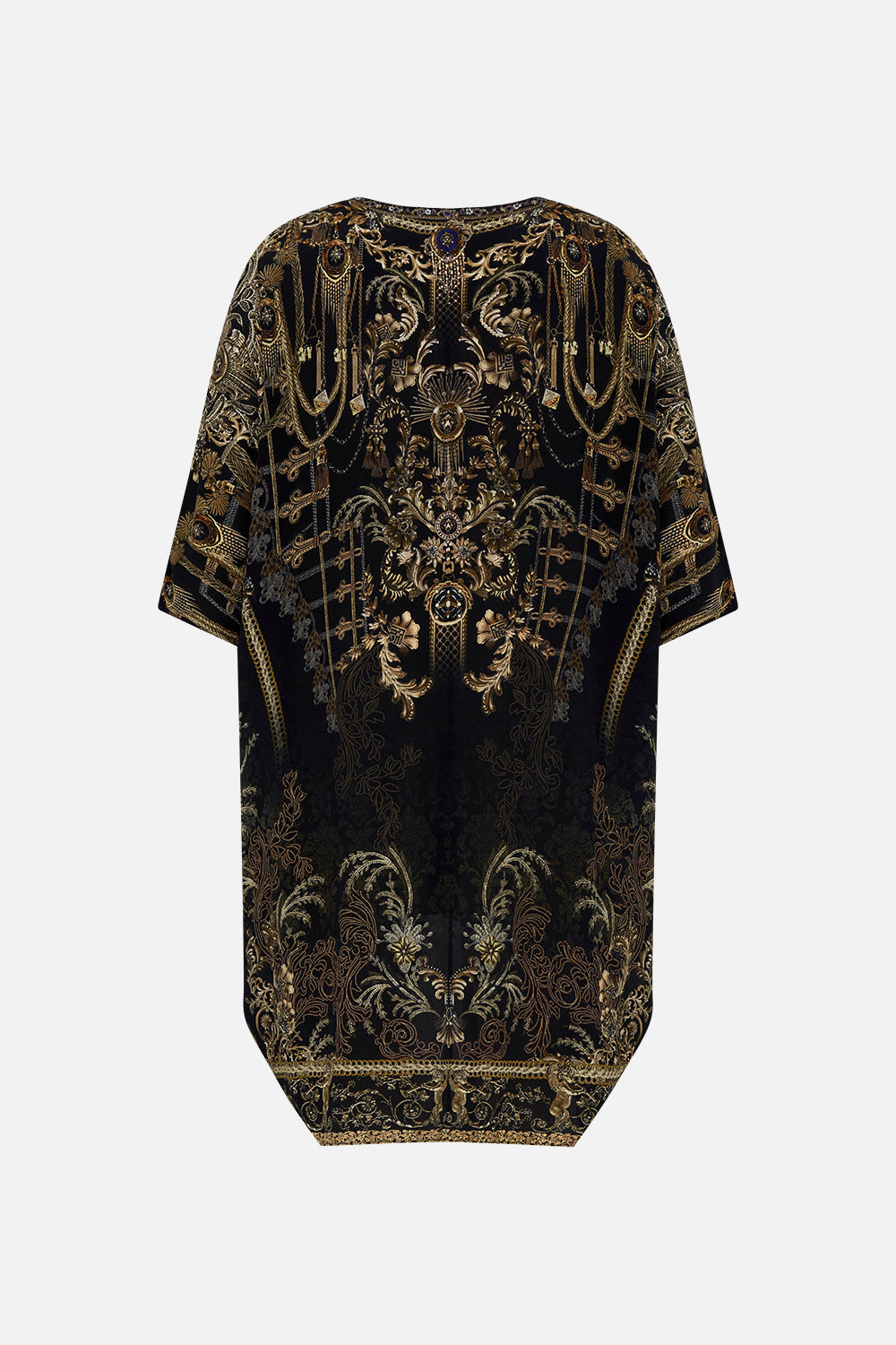 SCOOP BACK HEM DRESS THE NIGHT IS NOIR