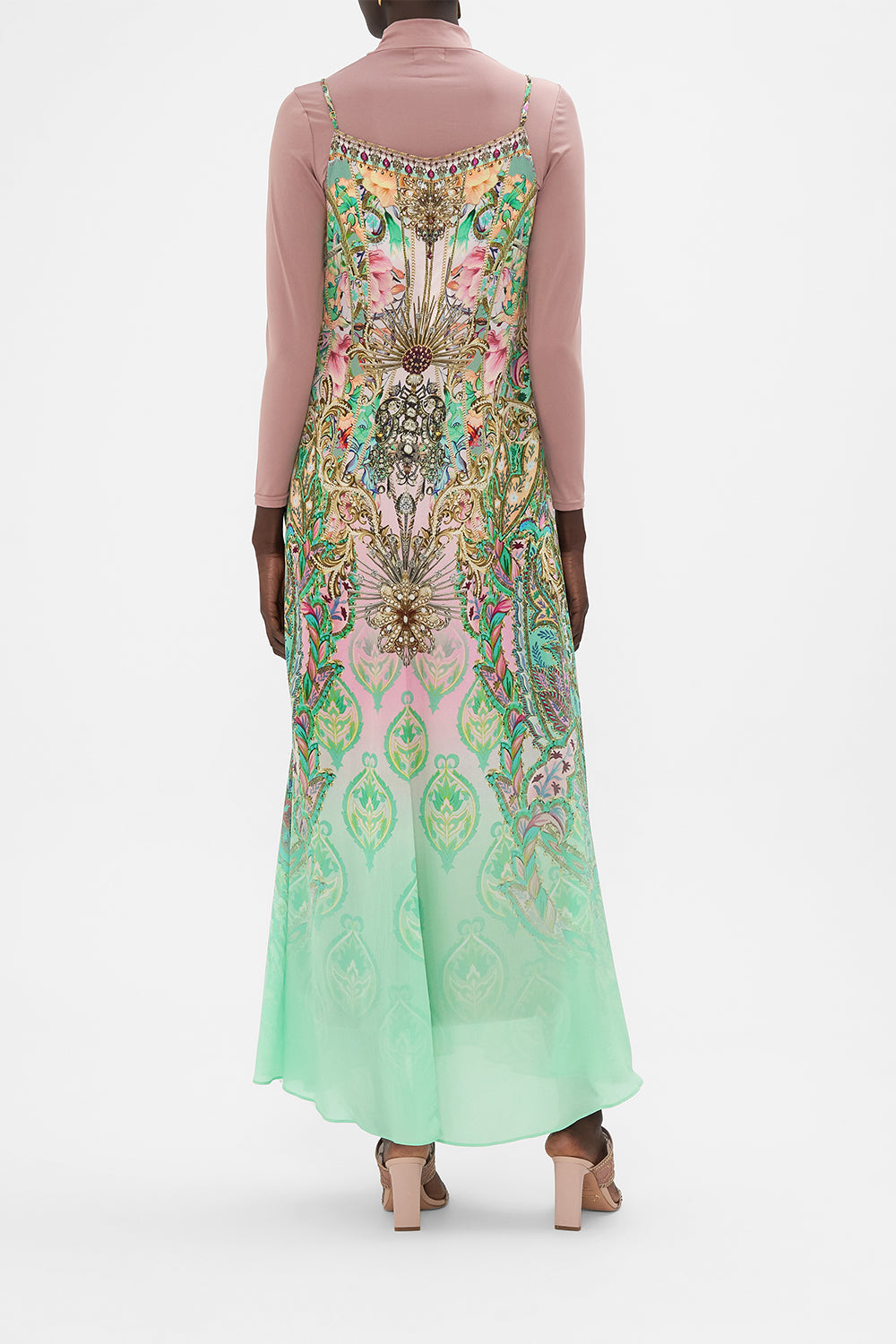 LONG PANEL SLIP DRESS LOST CITY