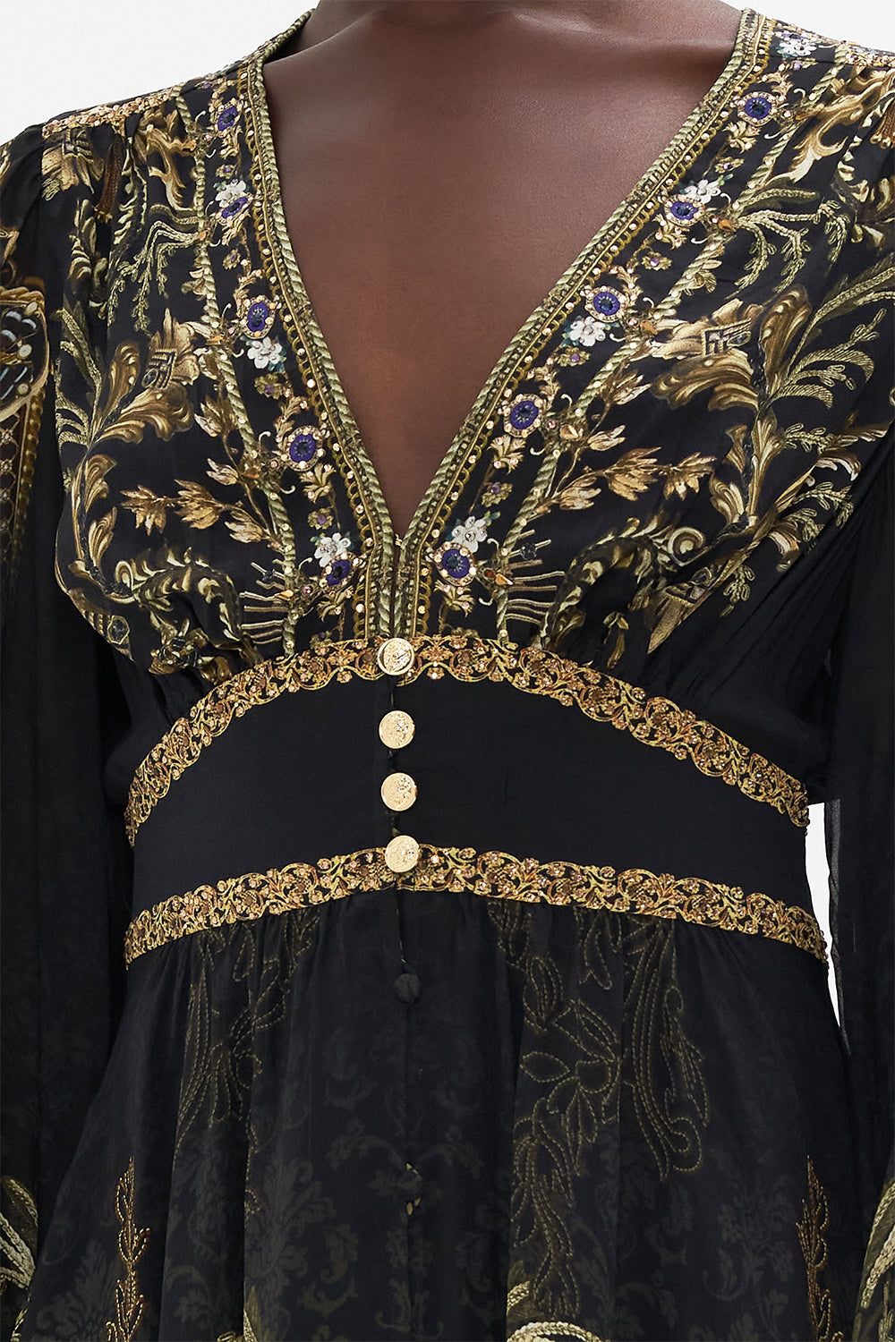 CURVED WAISTBAND SHORT DRESS THE NIGHT IS NOIR