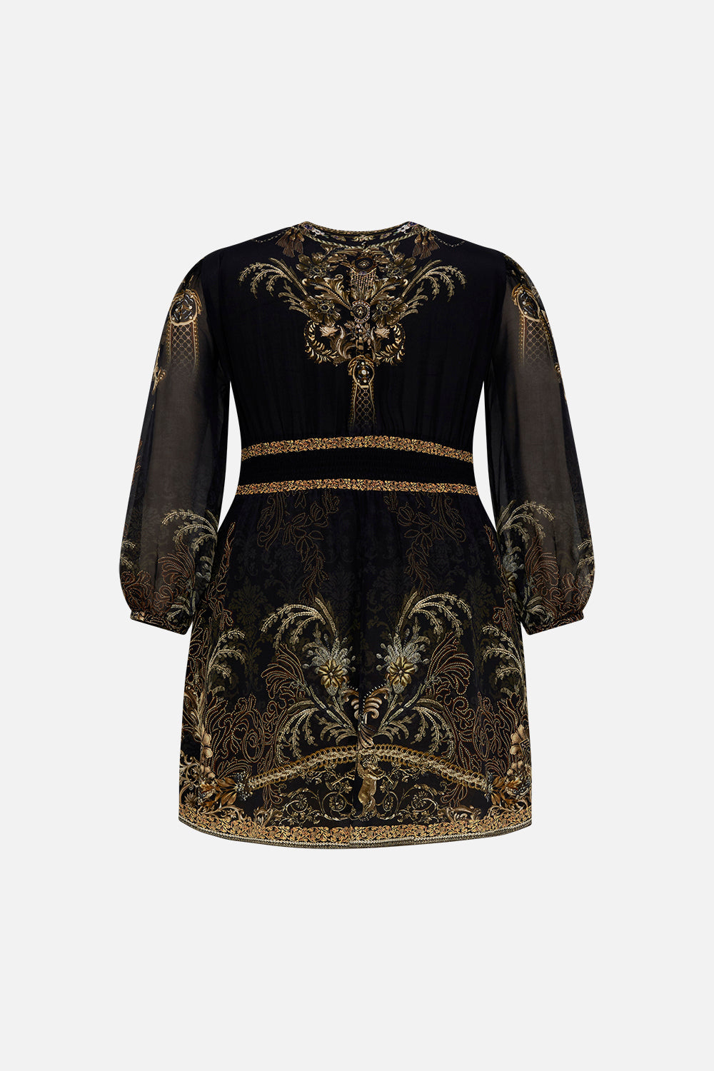 CURVED WAISTBAND SHORT DRESS THE NIGHT IS NOIR