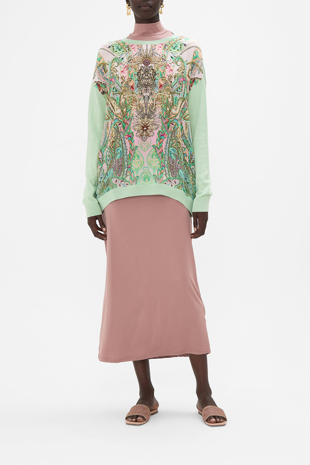 LONG SLEEVE JUMPER WITH PRINT FRONT LOST CITY