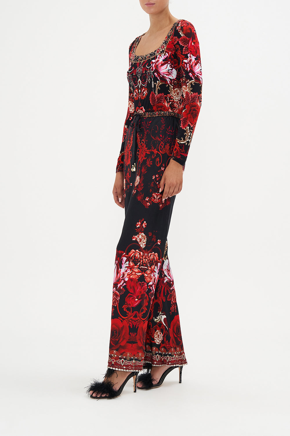 SQUARE NECK JERSEY TOP SISTERHOOD OF THE ROSE