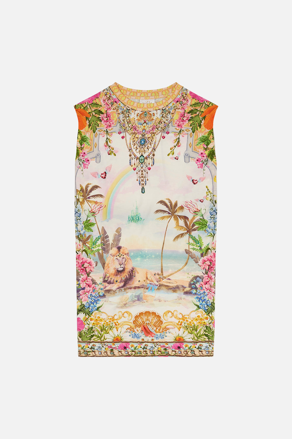 Kids Jersey Tee Midi Dress 12-14 Delirium Days print by CAMILLA