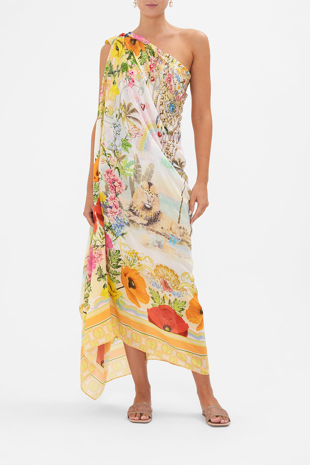 ROUND NECK KAFTAN SUNLIGHT SYMPHONY