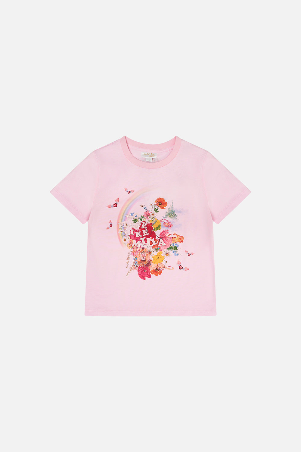 Kids Short Sleeve T-Shirt 4-10 Delirium Days print by CAMILLA