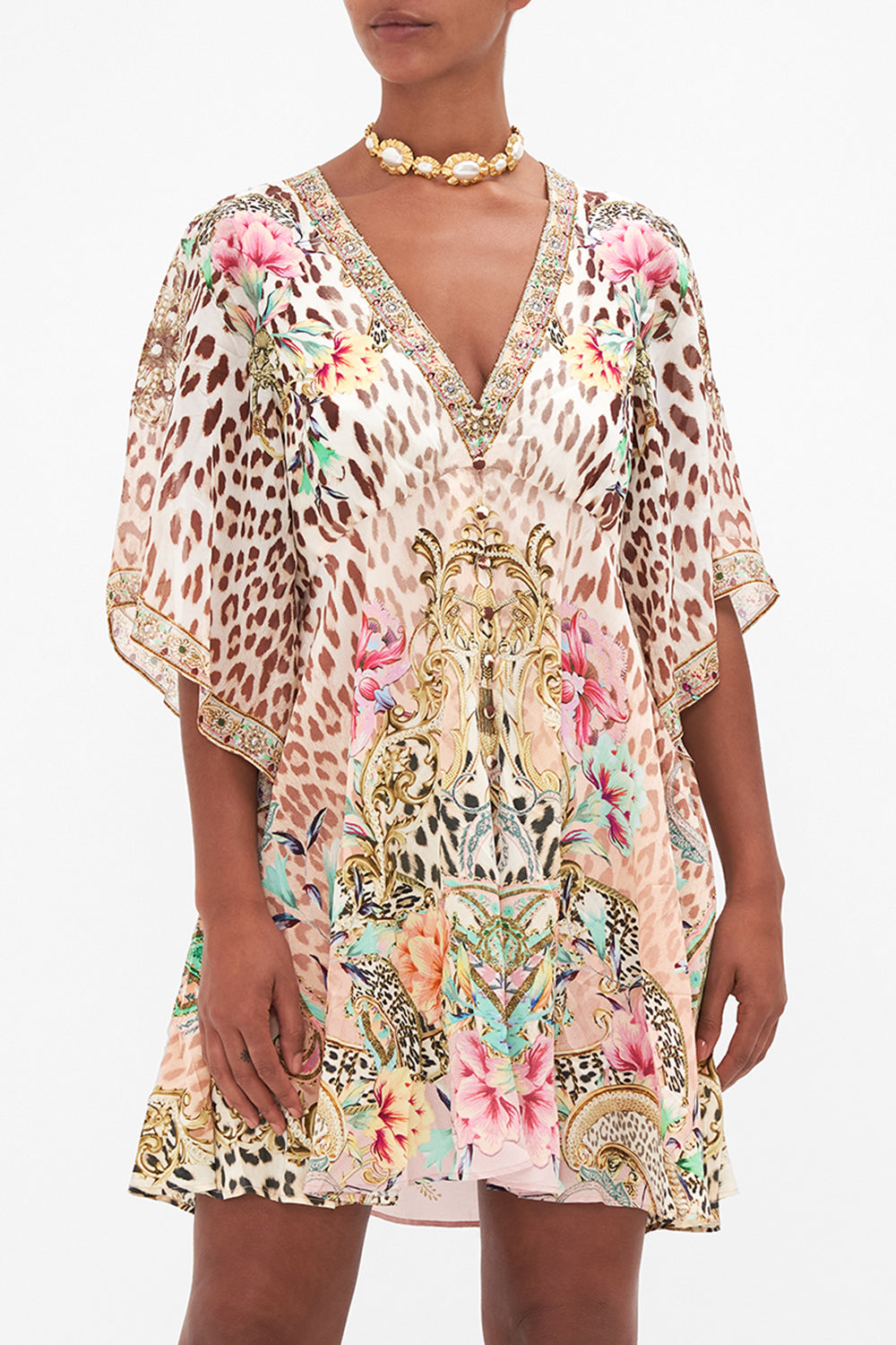 FLARED SLEEVE BUTTON UP DRESS QUEEN ATLANTIS