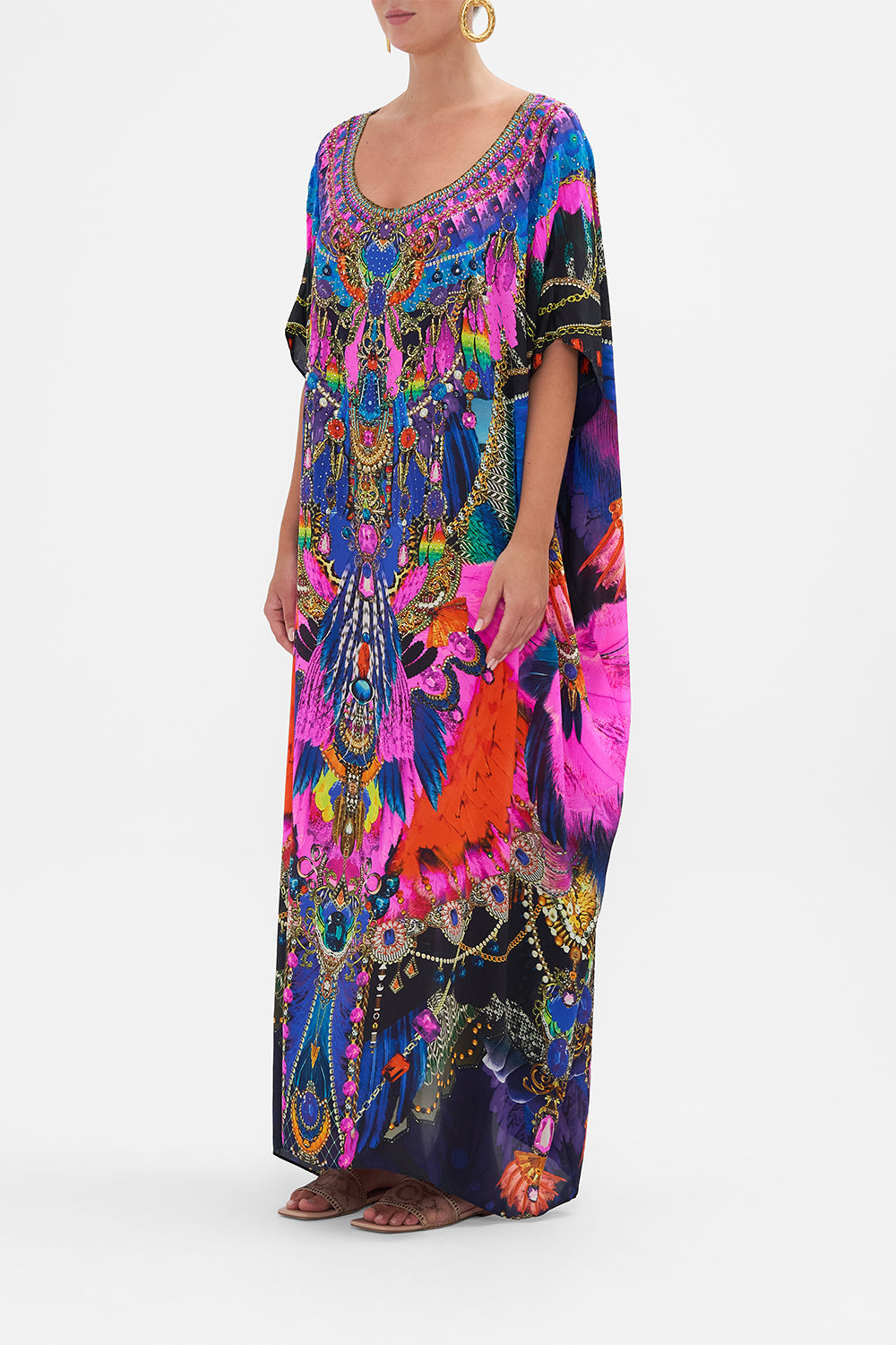 ROUND NECK KAFTAN DANCING WITH DESTINY