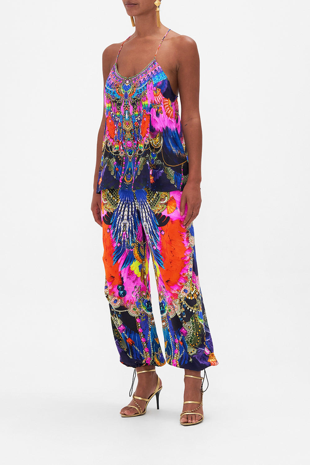 T BACK SHOESTRING TOP DANCING WITH DESTINY