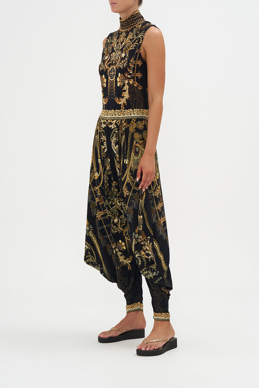 JERSEY DRAPE PANT WITH POCKET THE NIGHT IS NOIR