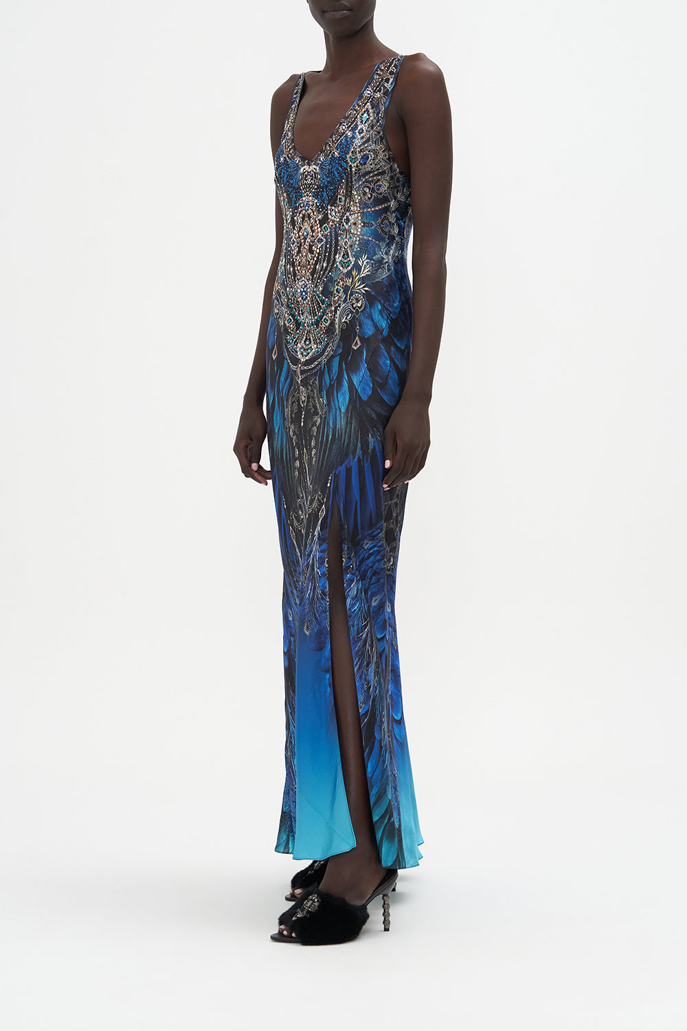 BIAS CUT TANK DRESS GROUND CONTROL