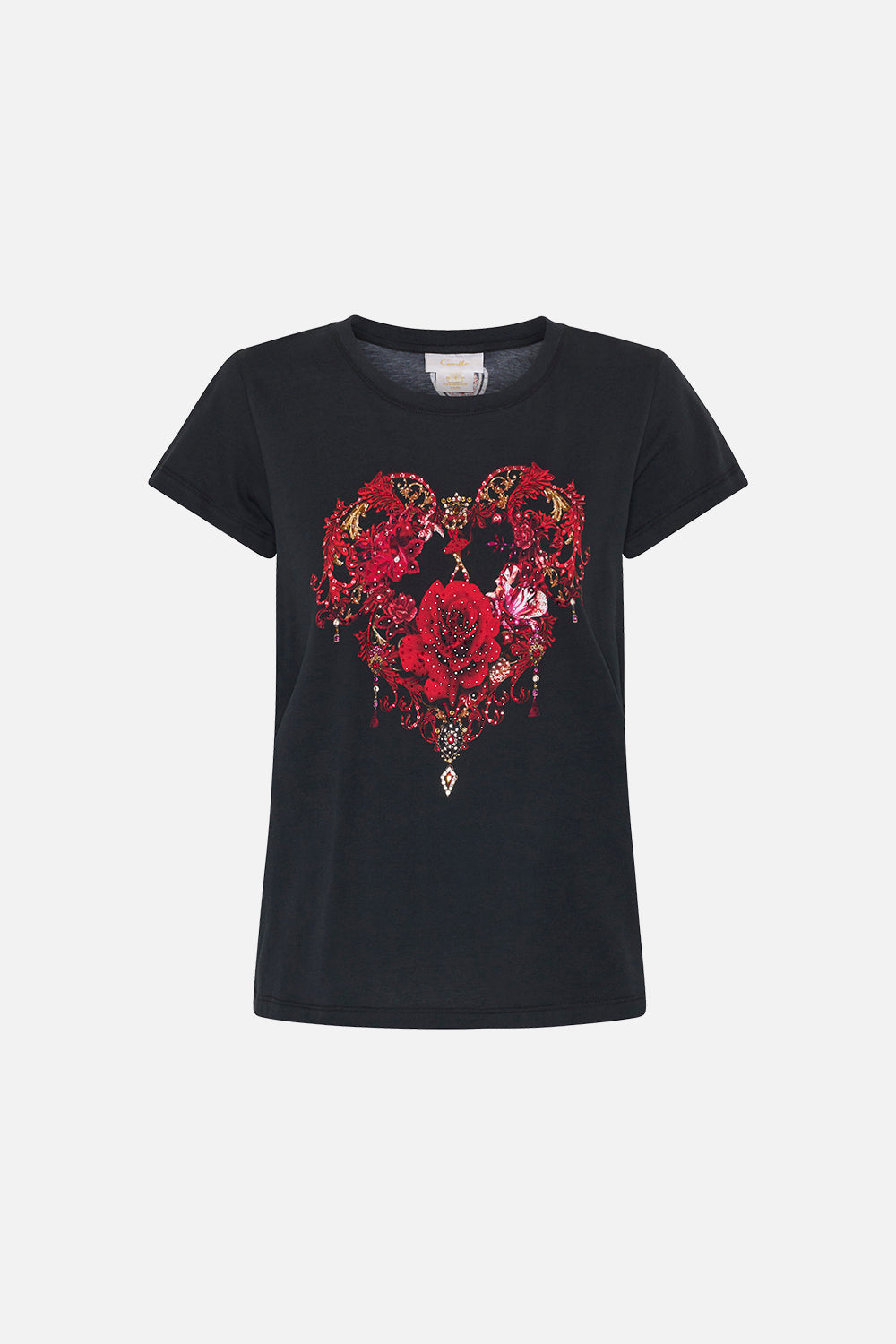 SLIM FIT ROUND NECK T-SHIRT SISTERHOOD OF THE ROSE