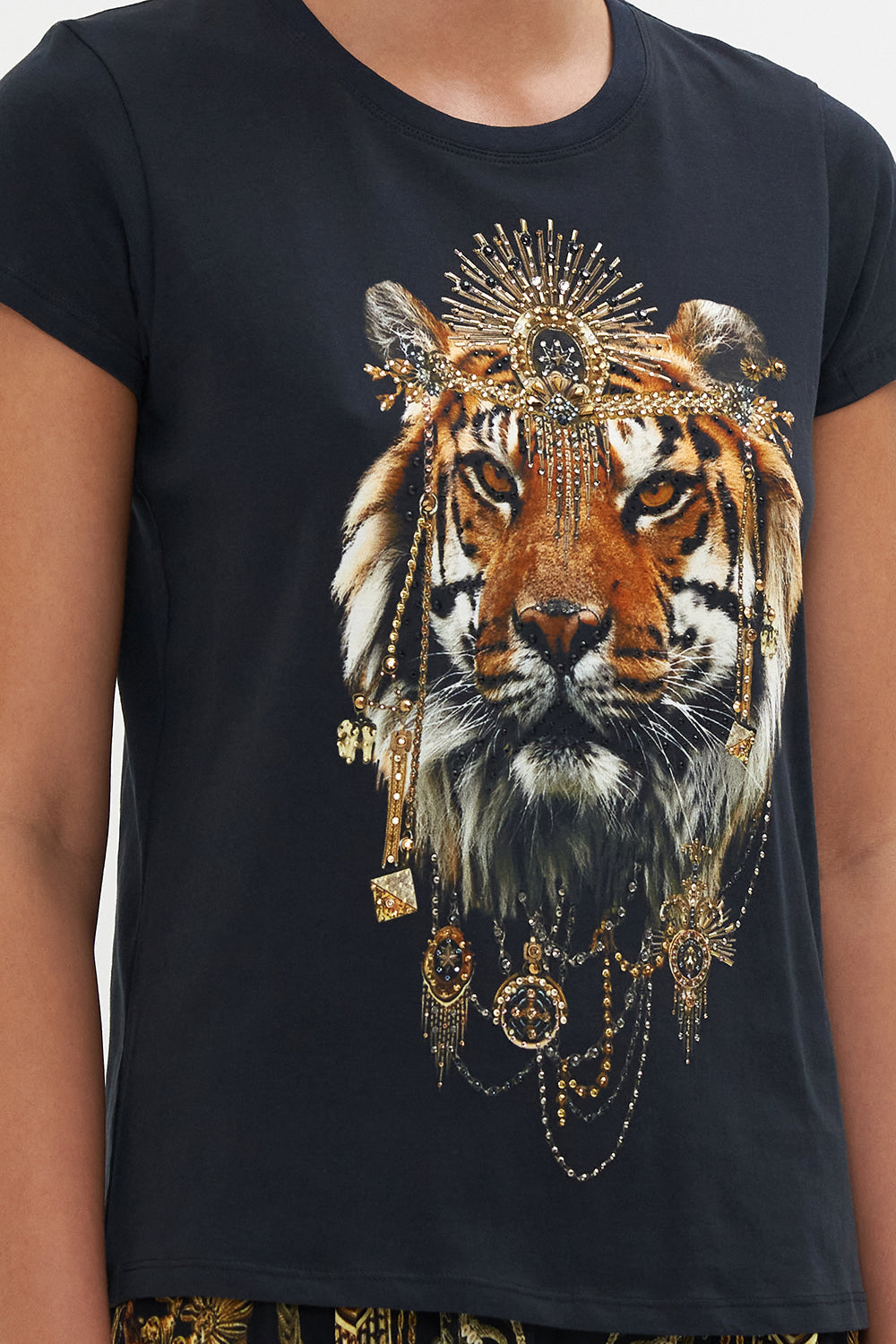 SLIM FIT ROUND NECK T-SHIRT THE NIGHT IS NOIR