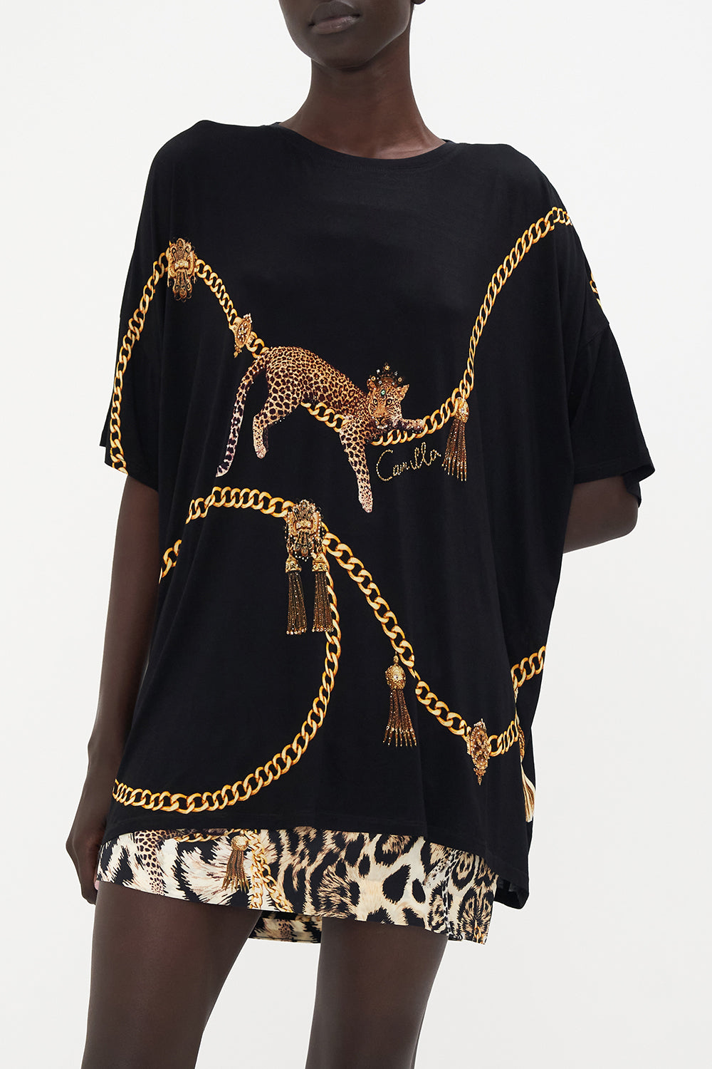 RELAXED FIT DROP SHOULDER TEE ROLE CALL