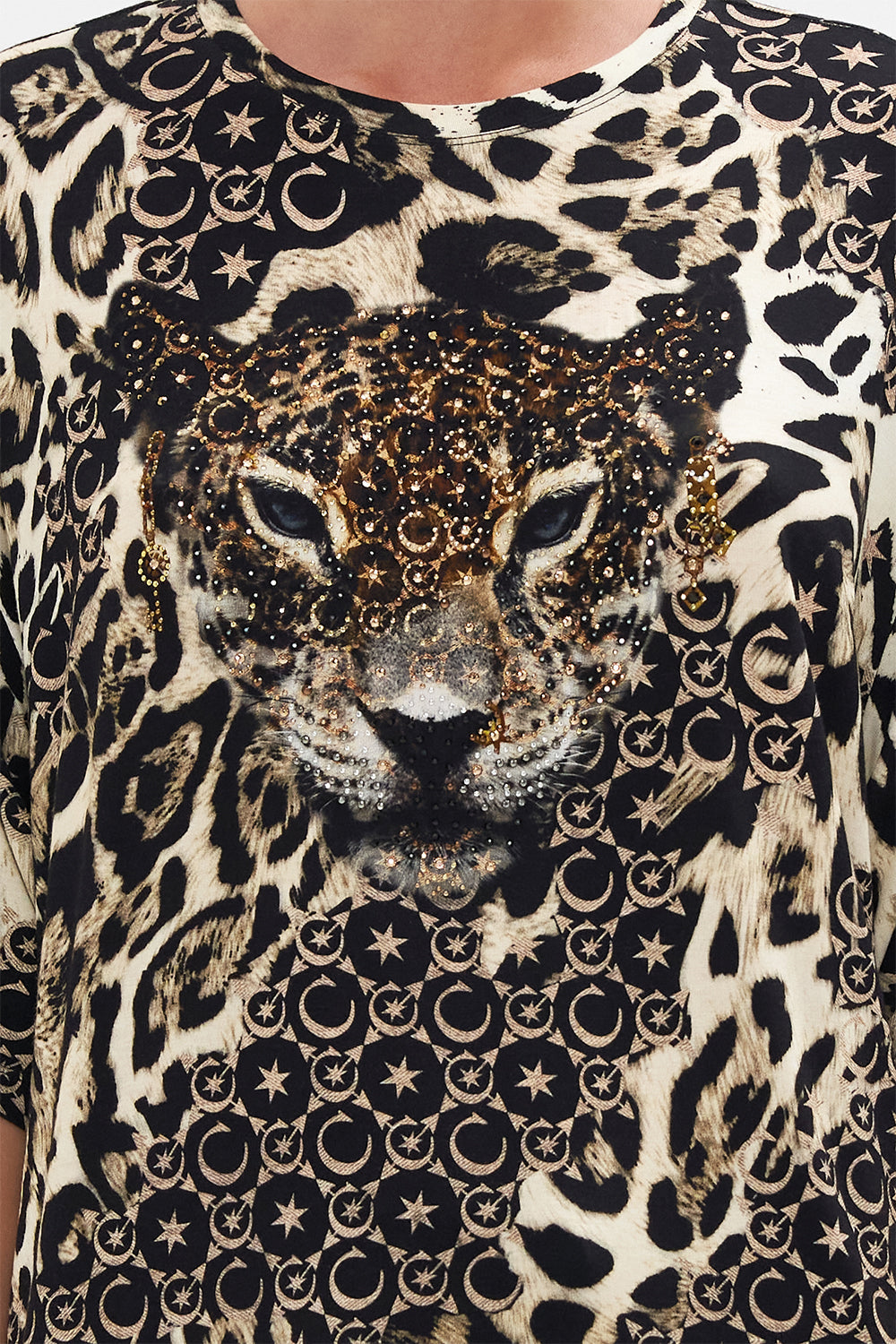 RELAXED BODY AND SLEEVE TEE WILDCAT SOIREE