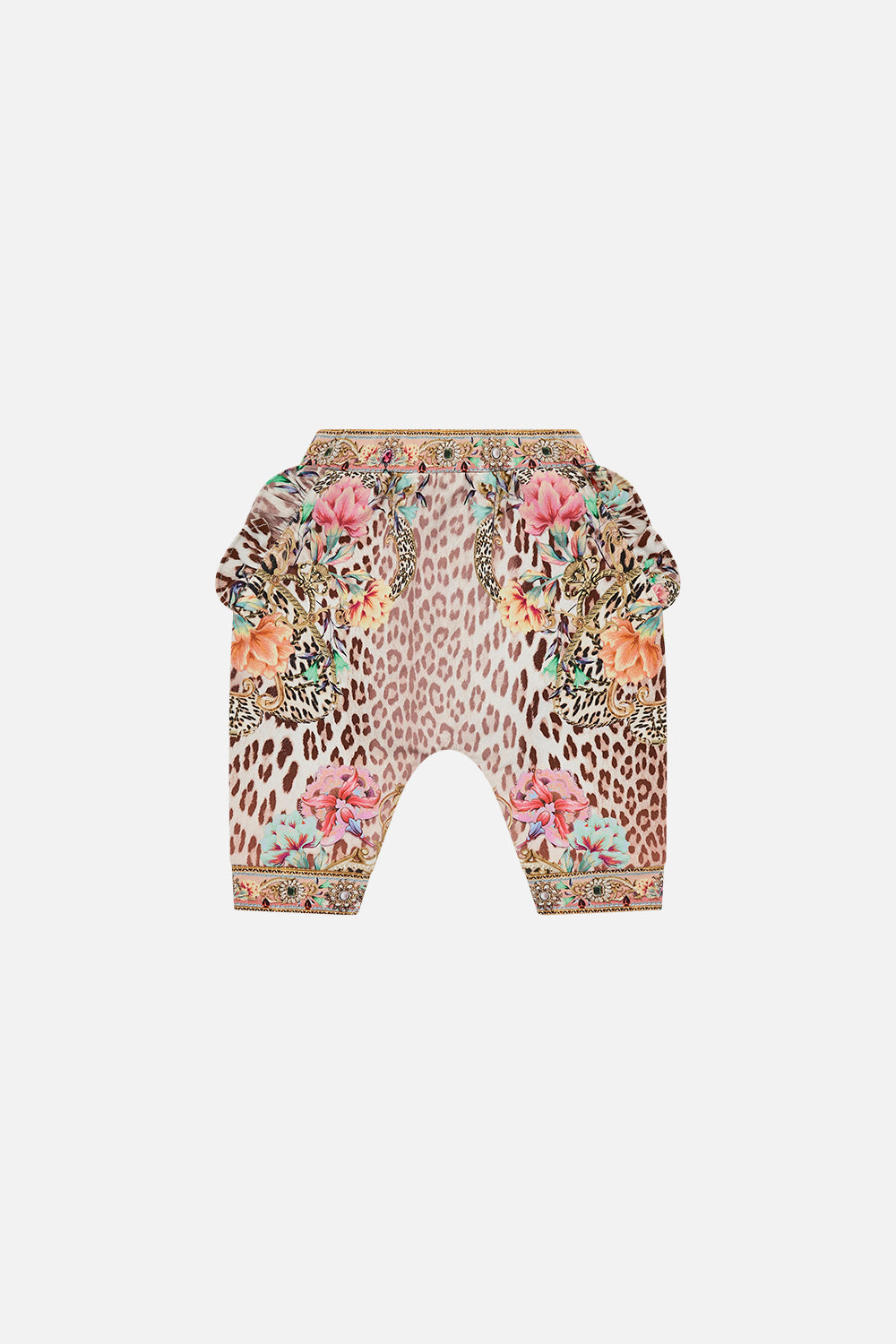 Babies Frill Drop Crotch Pant Queen Atlantis print by CAMILLA
