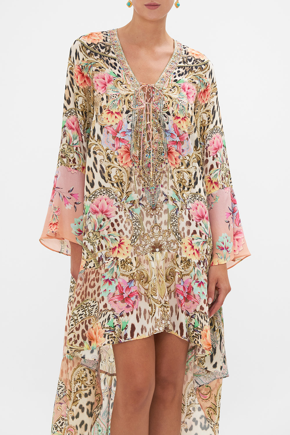 SHORT DRESS WITH HIGH LOW HEM QUEEN ATLANTIS