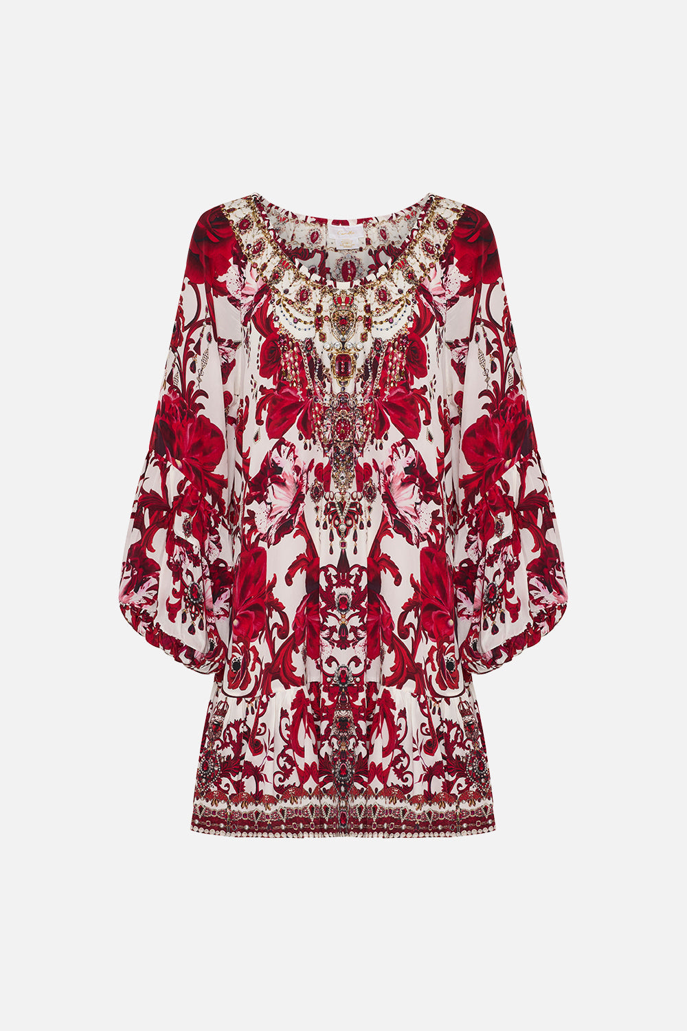 BLOUSON SLEEVE A LINE FRILL DRESS CROWN OF THORNS