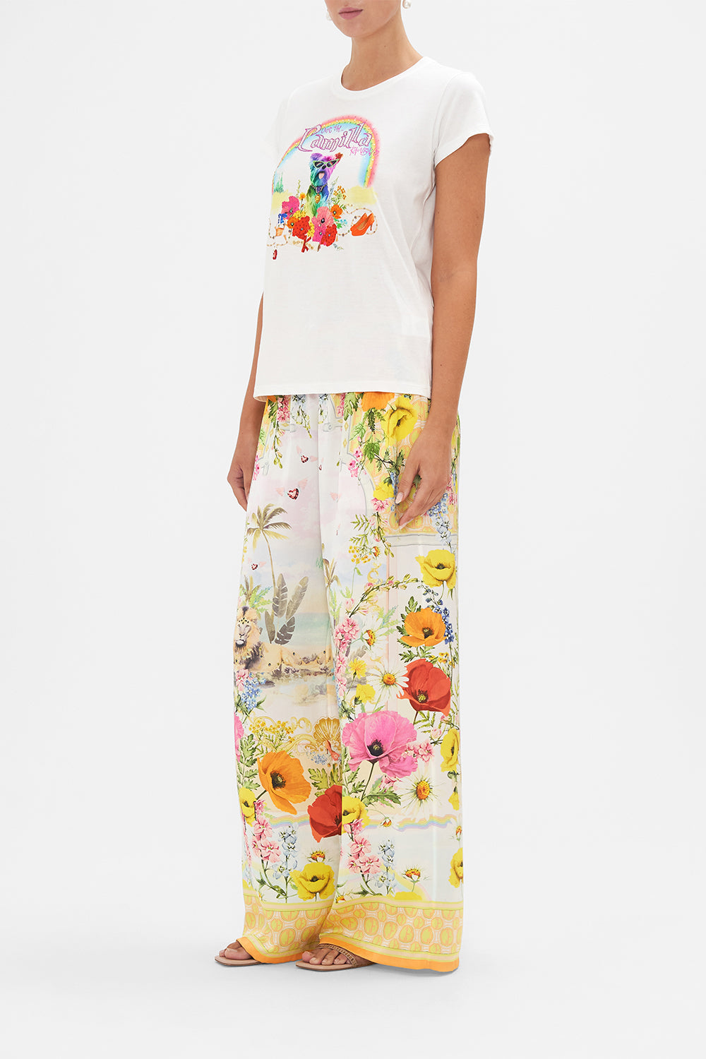 SLIM FIT ROUND NECK T-SHIRT SUNLIGHT SYMPHONY