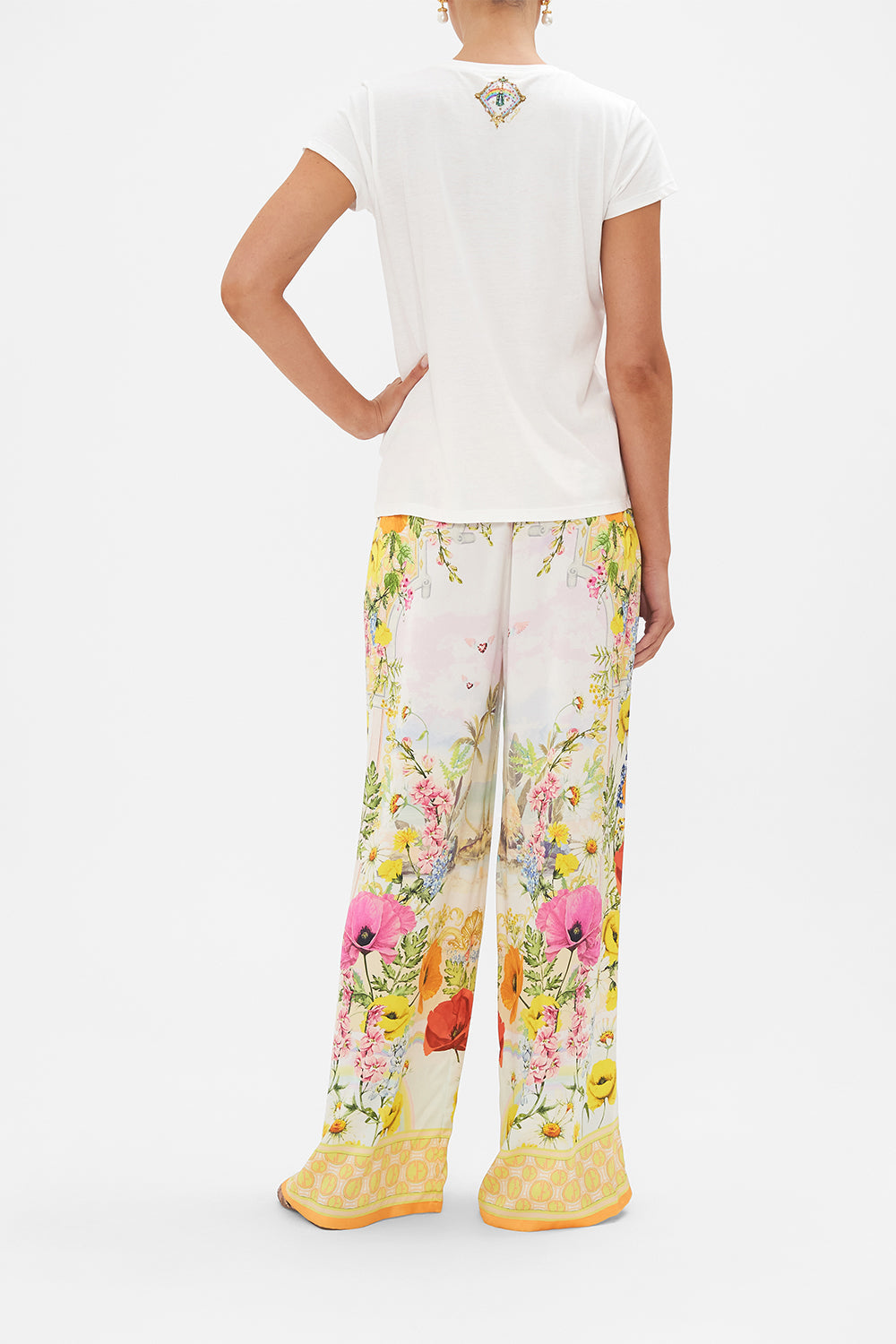 SLIM FIT ROUND NECK T-SHIRT SUNLIGHT SYMPHONY