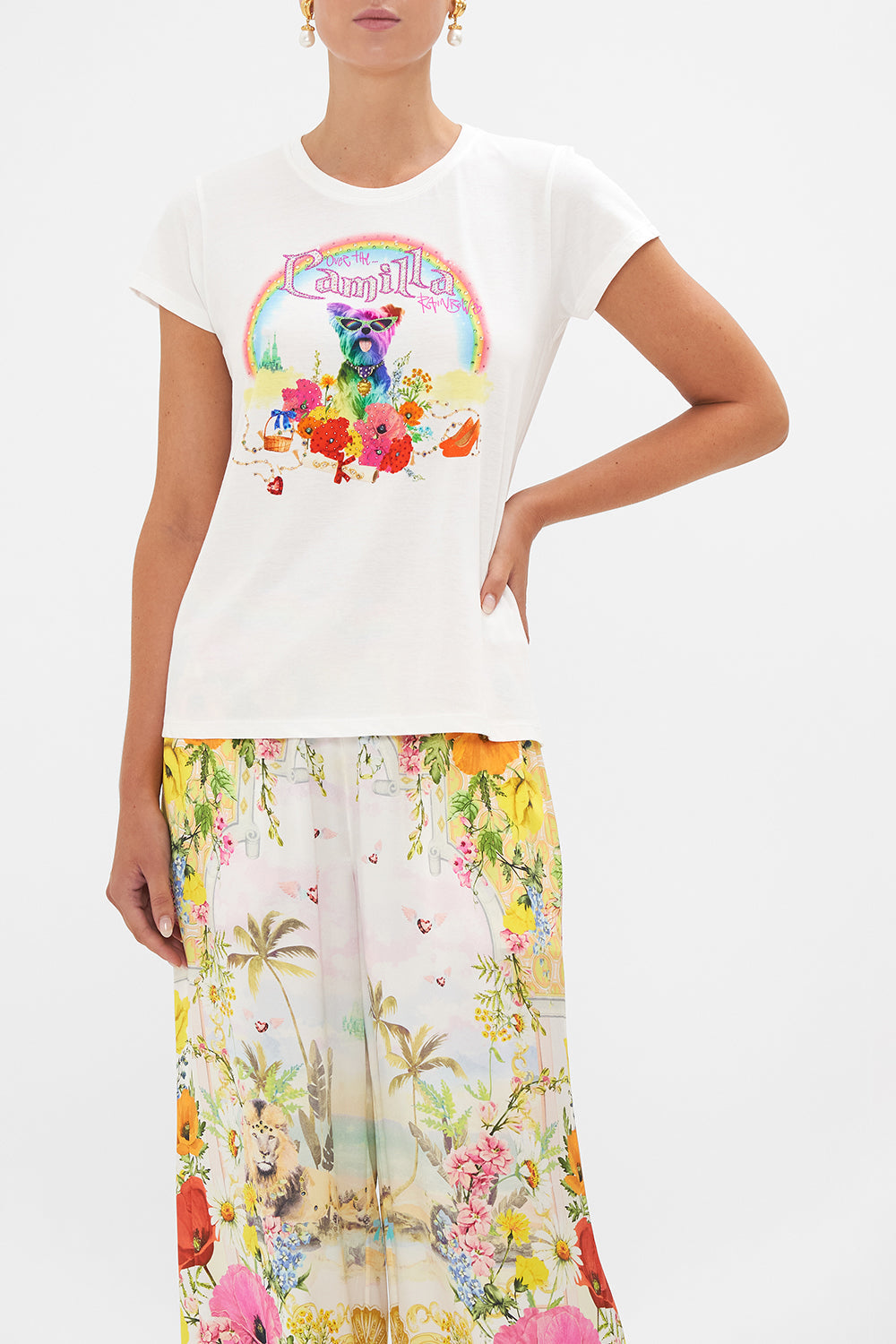 SLIM FIT ROUND NECK T-SHIRT SUNLIGHT SYMPHONY