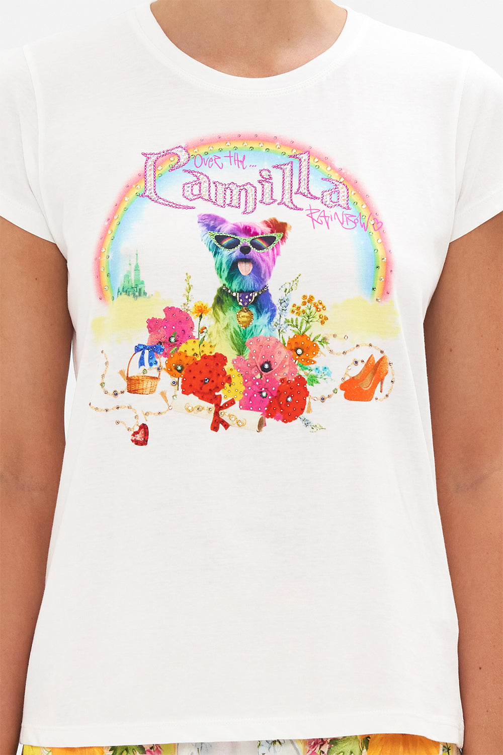 SLIM FIT ROUND NECK T-SHIRT SUNLIGHT SYMPHONY