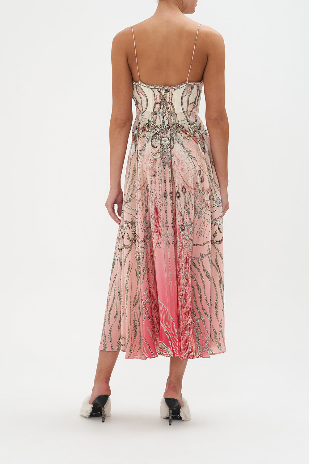 ROULEAUX STRAP V-NECK MIDI DRESS STARSHIP SISTAS