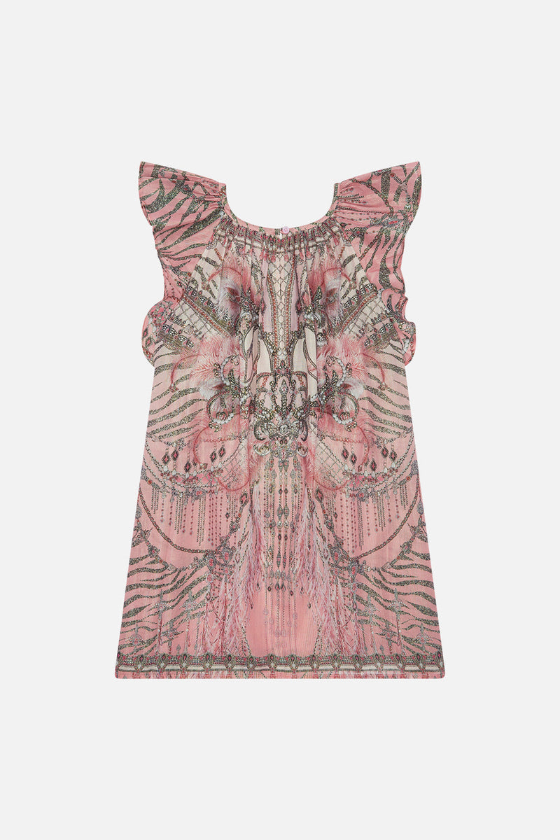 KIDS A-LINE FRILL DRESS 4-10 SAHARA SUPERNATURAL main image 1