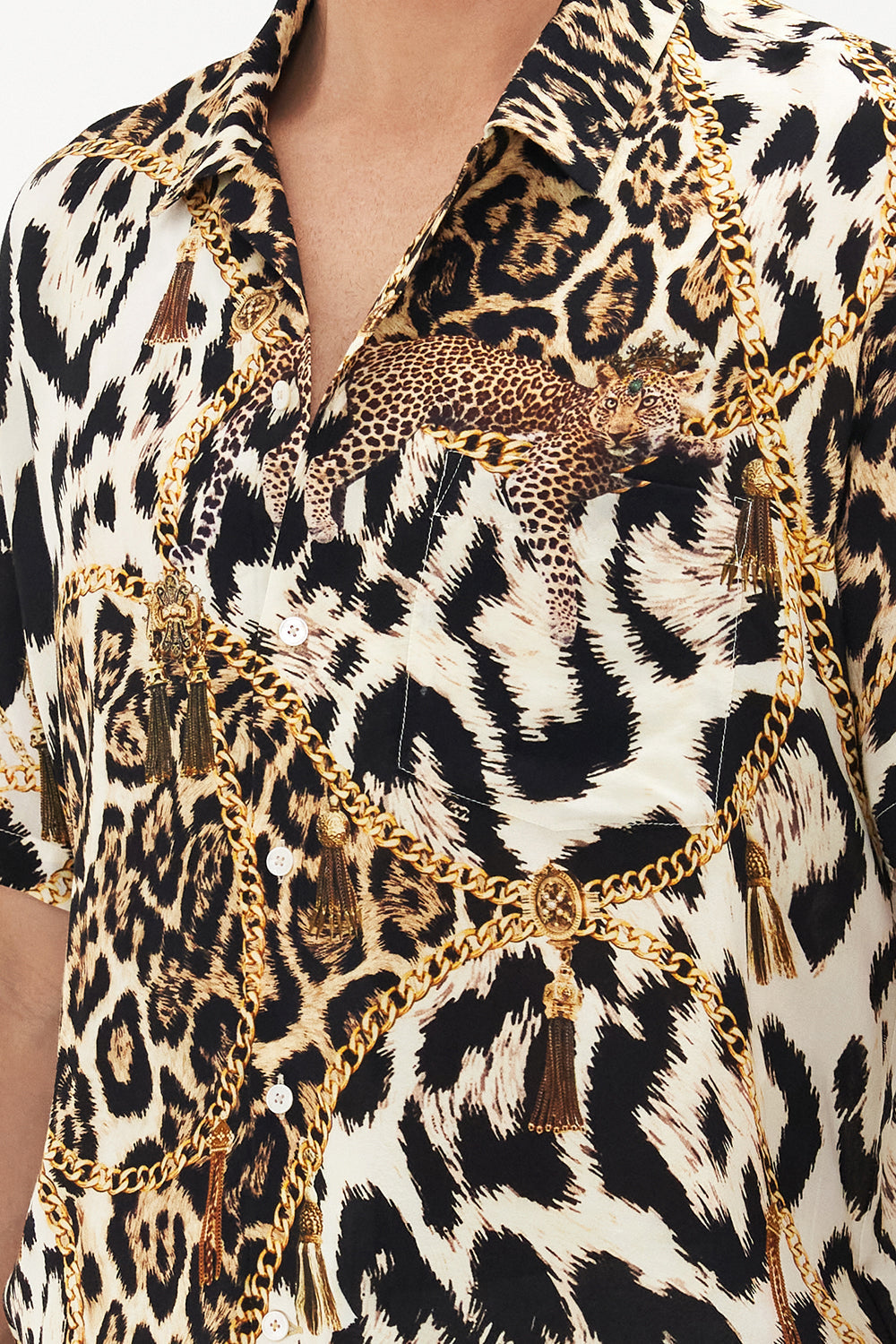 SHORT SLEEVE CAMP COLLARED SHIRT ROLE CALL