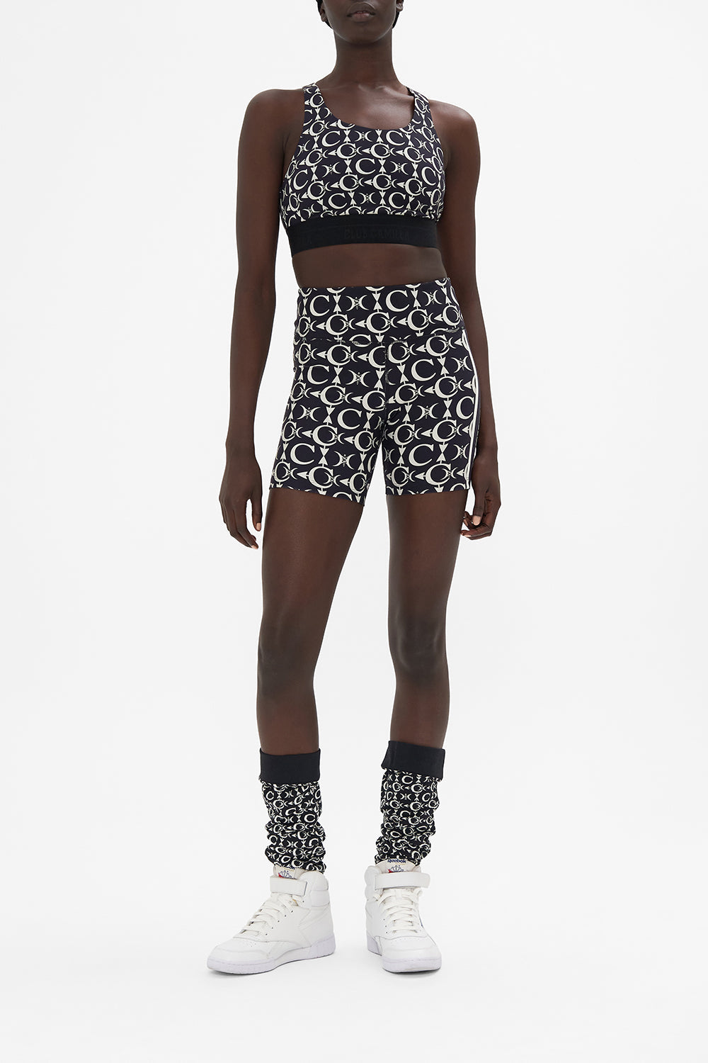 Running Bike Short Leos Sky print by CAMILLA