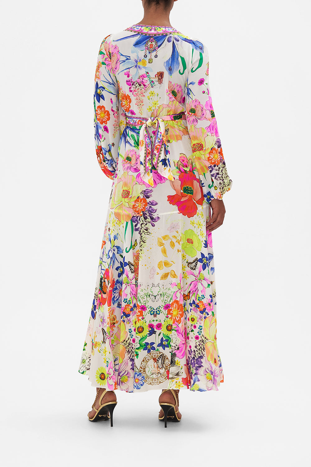 WRAP TIE DRESS WITH BLOUSON SLEEVE FAIRY GANG