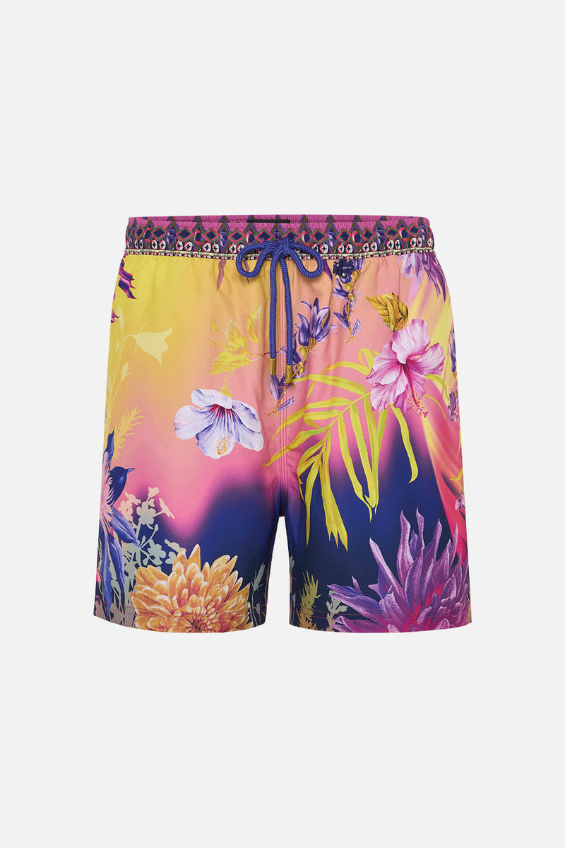 MID LENGTH BOARDSHORT WITH ELASTIC WAIST A CERAMIC GARDEN