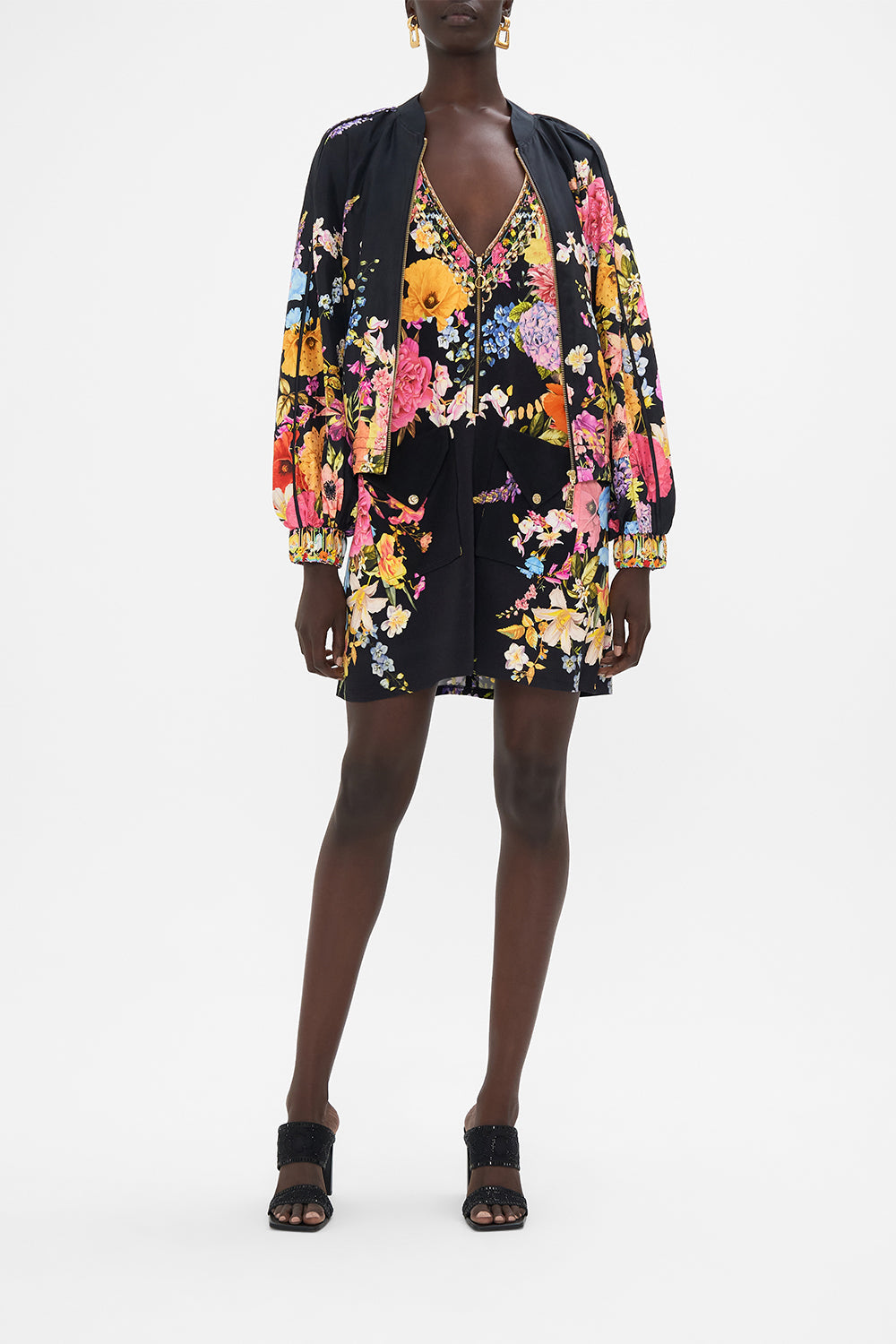 PANELLED SLEEVE BLOUSON BOMBER DIVINE DIVINITY