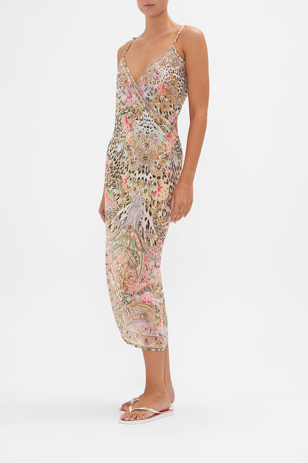 SARONG WITH STRAPS AND TRIM DETAIL QUEEN ATLANTIS