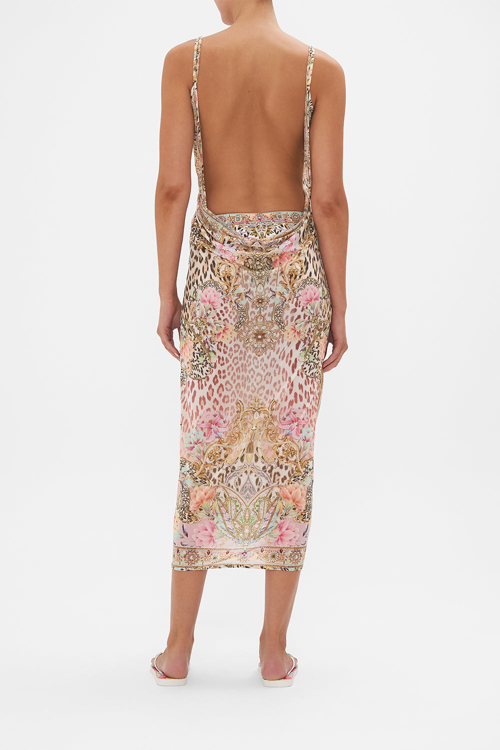 SARONG WITH STRAPS AND TRIM DETAIL QUEEN ATLANTIS