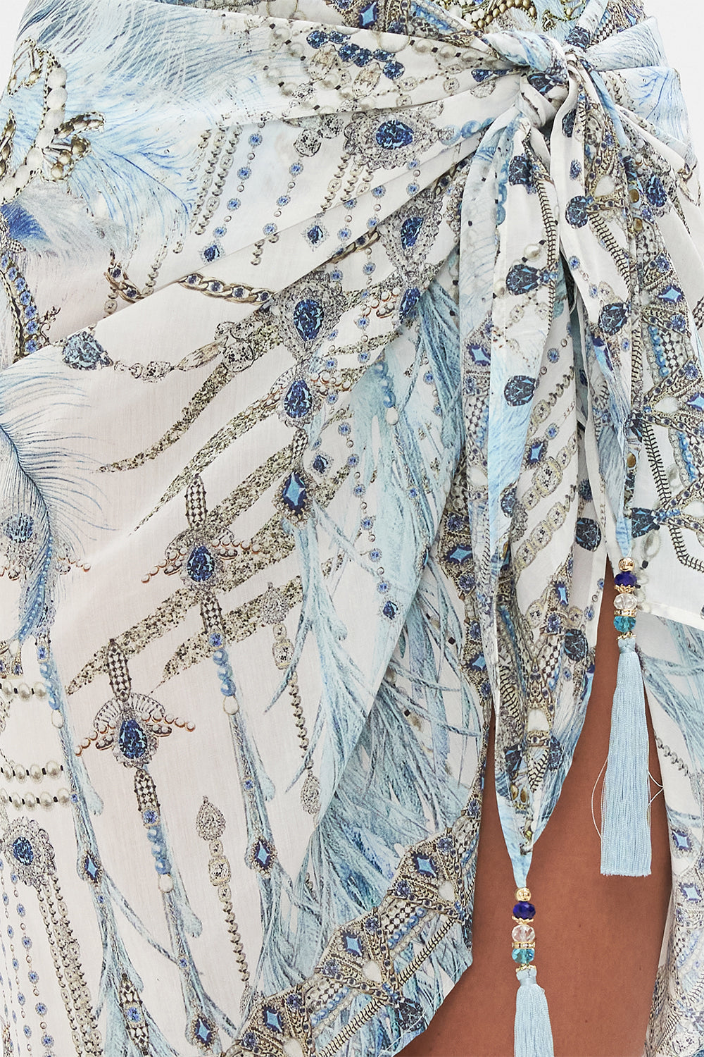 SHORT TASSEL SARONG MOON AND BACK