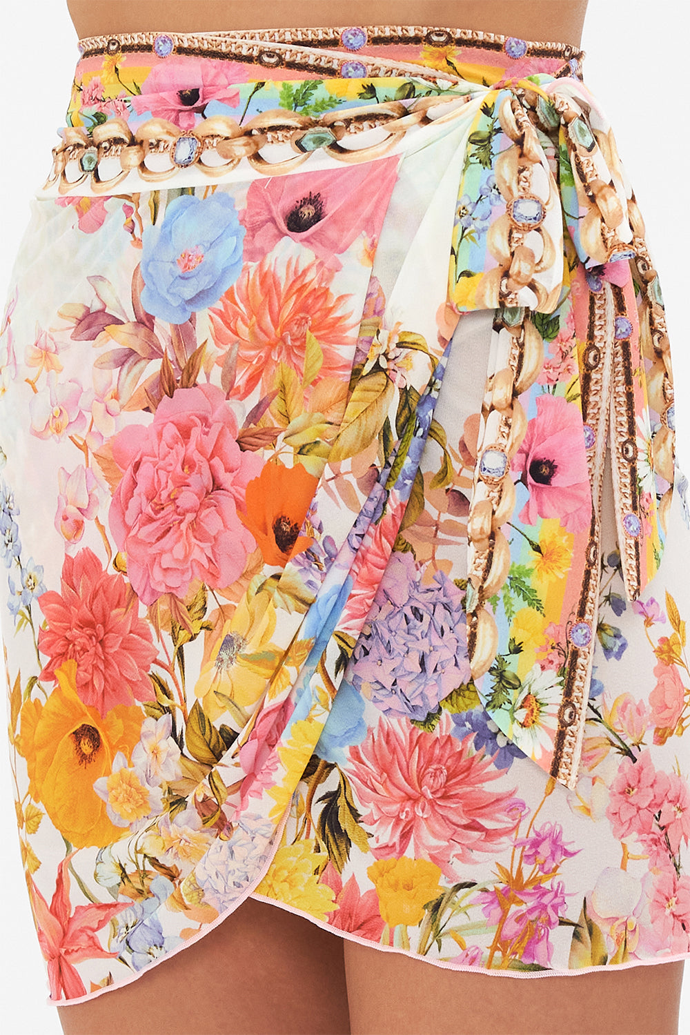 SHORT DRAPED SARONG SUNLIGHT SYMPHONY