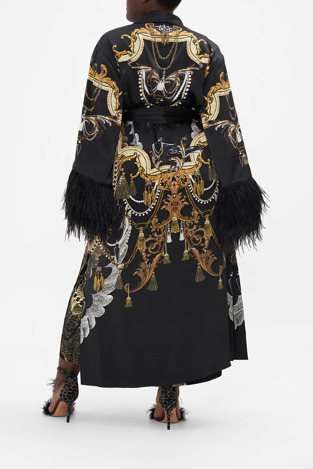 LONG ROBE WITH FLARED SLEEVE RAVIN RAVEN