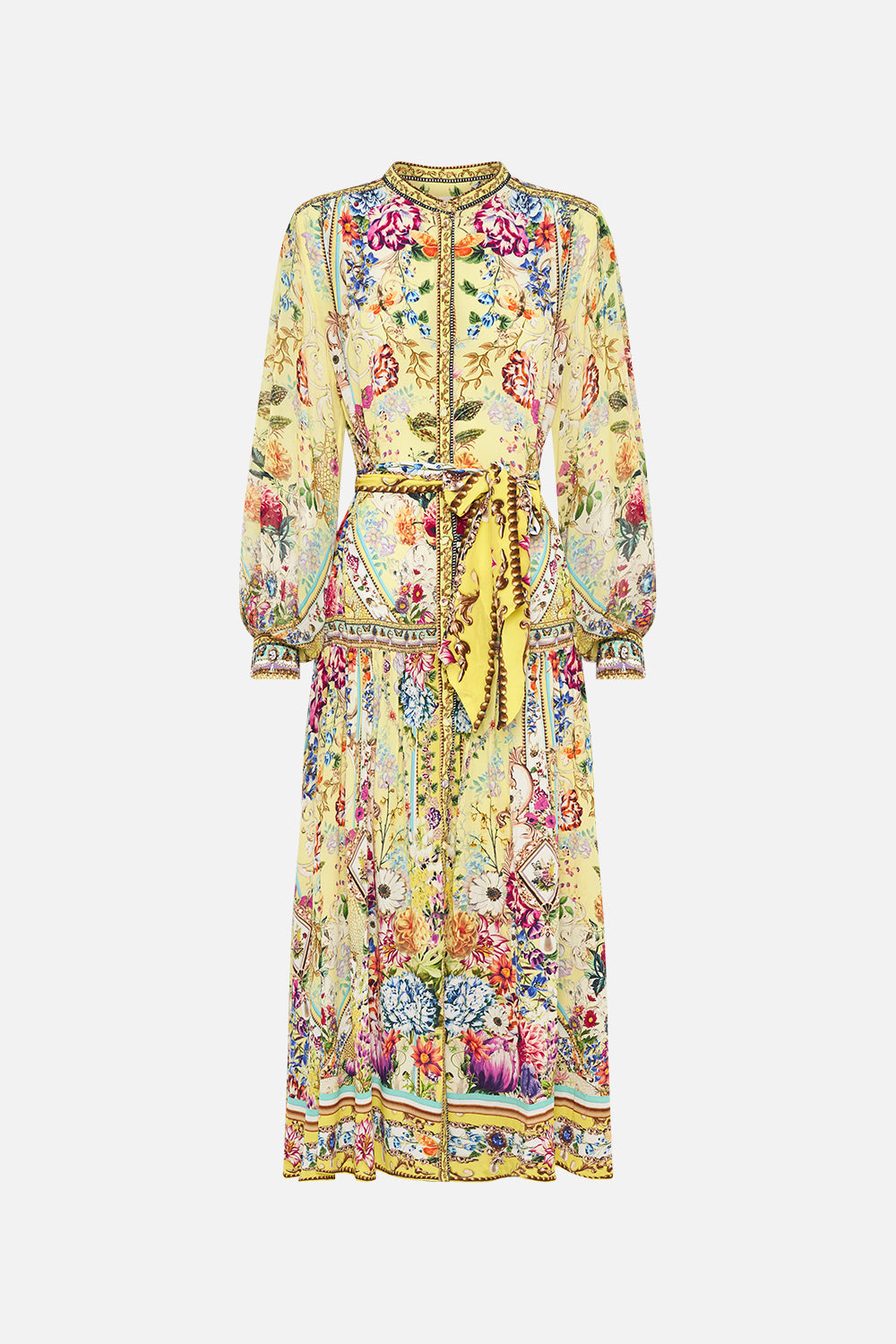 BUTTON THROUGH DRESS WITH YOKE BIRDS AND THE BEES