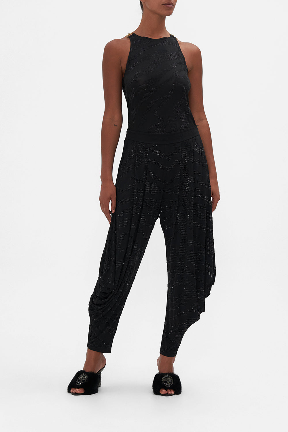 JERSEY DRAPE PANT WITH POCKET TAME MY TIGER